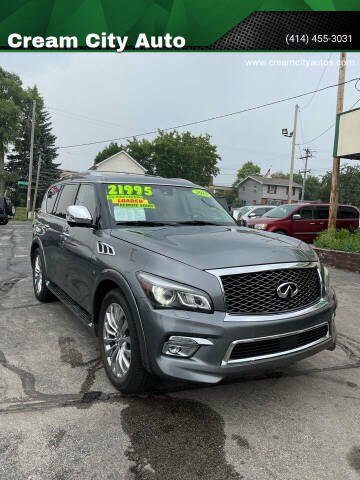 2015 Infiniti QX80 for sale at Cream City Auto in Milwaukee WI