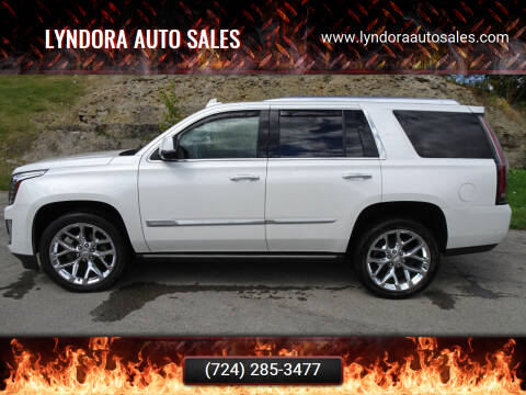 2019 Cadillac Escalade for sale at LYNDORA AUTO SALES in Lyndora PA
