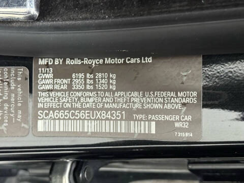 2014 Rolls-Royce Wraith