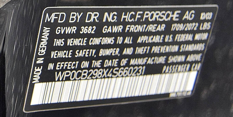 2004 Porsche Boxster S