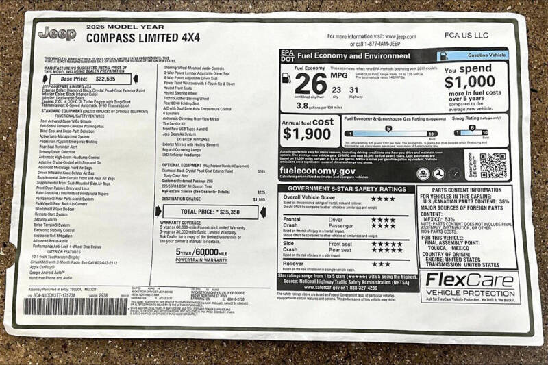 2026 Jeep Compass Limited