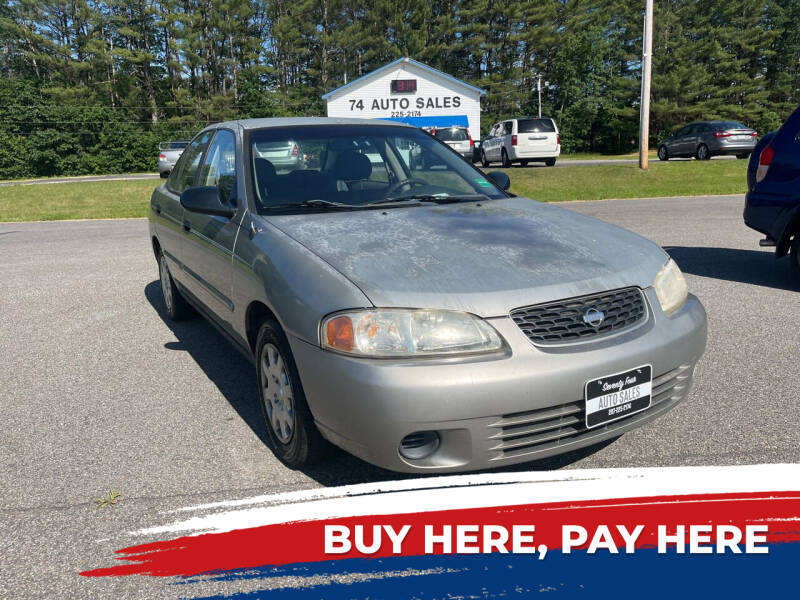 2002 Nissan Sentra for sale at 74 AUTO SALES LLC in North Turner ME