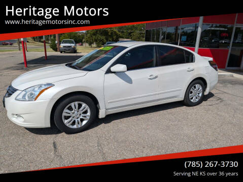 2012 Nissan Altima for sale at Heritage Motors in Topeka KS