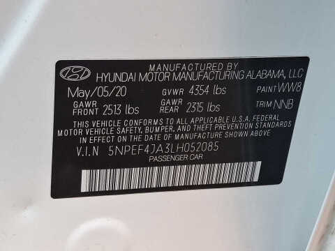 2020 Hyundai Sonata SEL