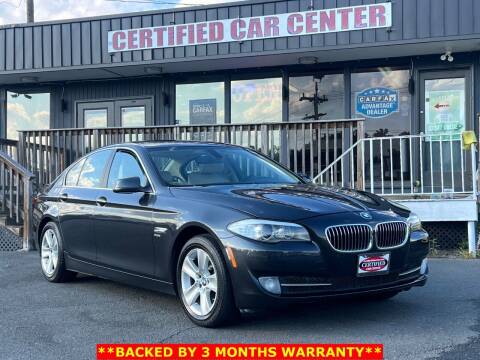 2012 BMW 5 Series for sale at CERTIFIED CAR CENTER in Fairfax VA