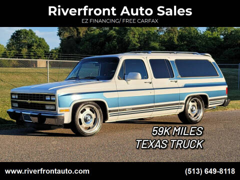 1991 Chevrolet Suburban for sale at Riverfront Auto Sales in Middletown OH