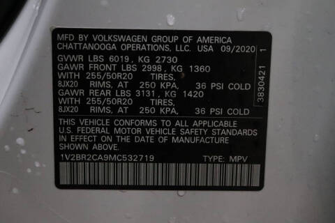 2021 Volkswagen Atlas