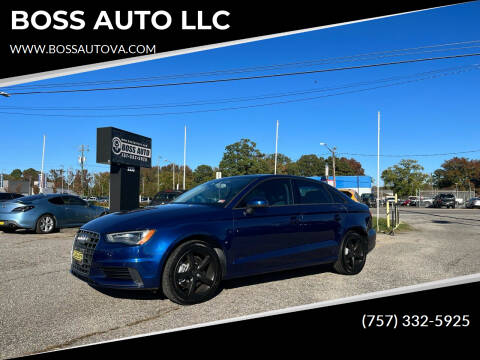 2015 Audi A3 for sale at BOSS AUTO LLC in Norfolk VA