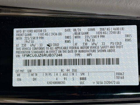 2024 Ford Escape Hybrid Platinum