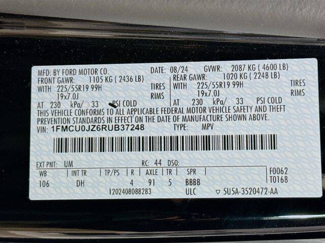 2024 Ford Escape Hybrid Platinum