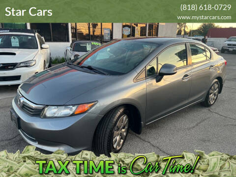 2012 Honda Civic for sale at Star Cars in Arleta CA