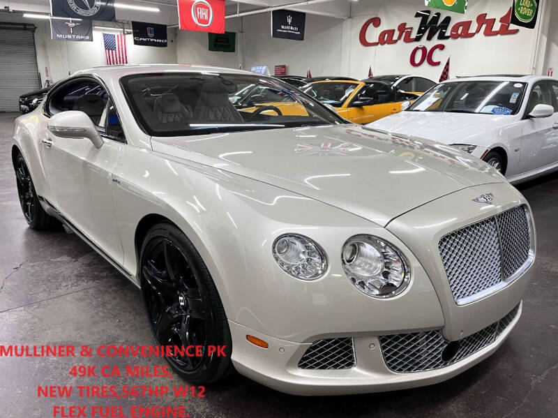2012 Bentley Continental for sale at CarMart OC in Costa Mesa CA