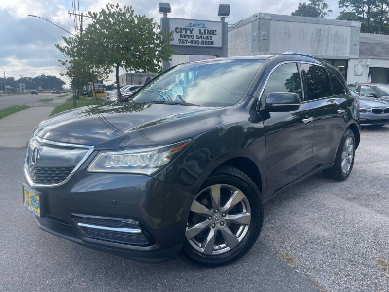 2016 Acura MDX for sale at City Line Auto Sales in Norfolk VA