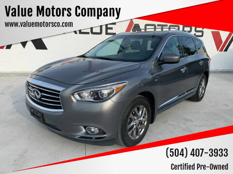 2015 Infiniti QX60 for sale at Value Motors Company in Marrero LA