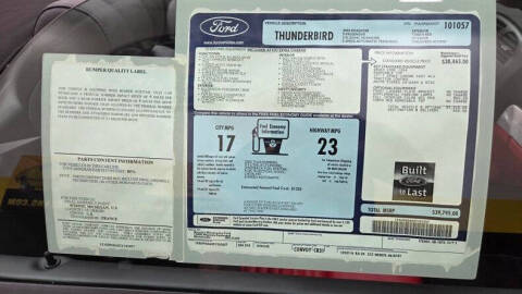 2002 Ford Thunderbird Deluxe