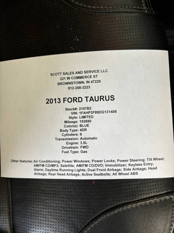 2013 Ford Taurus Limited