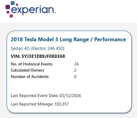 2018 Tesla Model 3 Long Range