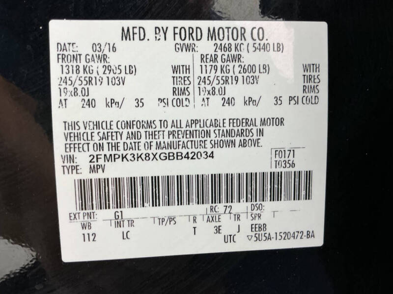 2016 Ford Edge Titanium
