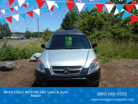 2002 Honda CR-V for sale at WHOLESALE MOTORCARS Sales & Auto Repair in Newington CT