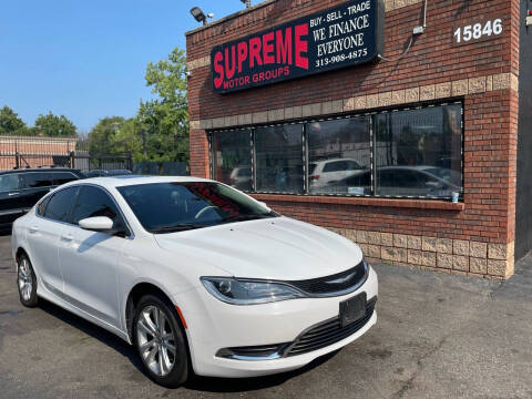 2015 Chrysler 200 for sale at Supreme Motor Groups in Detroit MI