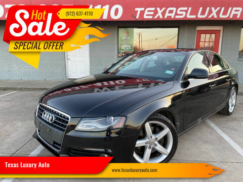 2009 Audi A4 for sale at Texas Luxury Auto in Cedar Hill TX