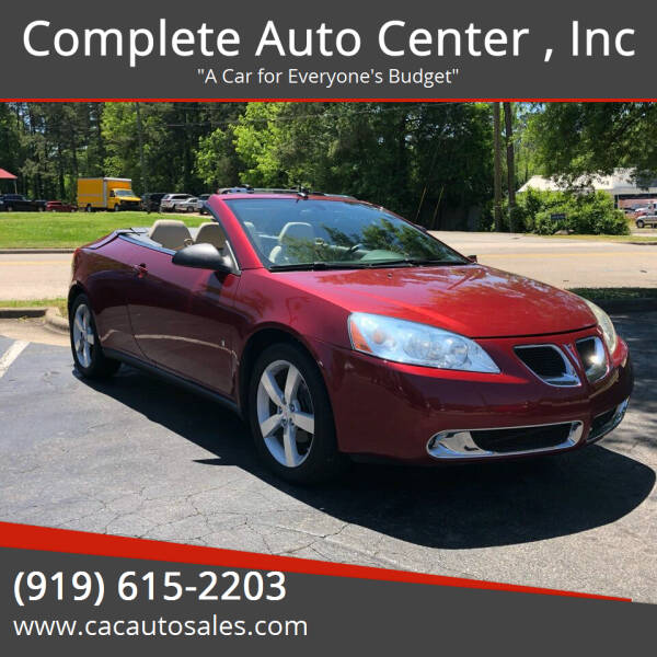 2008 Pontiac G6 for sale at Complete Auto Center , Inc in Raleigh NC