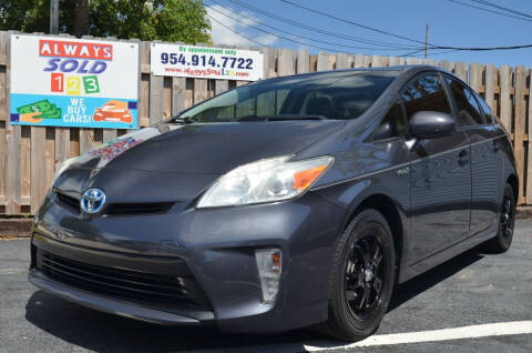 2012 Toyota Prius for sale at ALWAYSSOLD123 INC in Fort Lauderdale FL