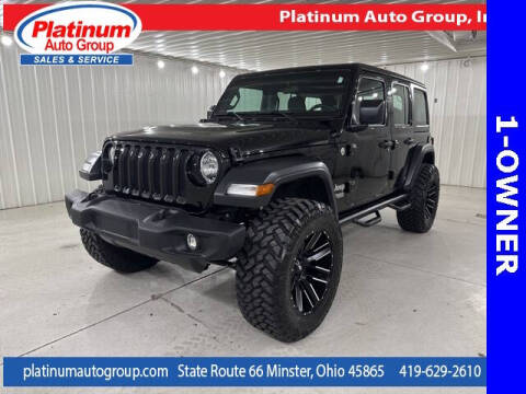 2018 Jeep Wrangler Unlimited for sale at Platinum Auto Group Inc. in Minster OH