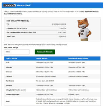 2025 Nissan Pathfinder SV