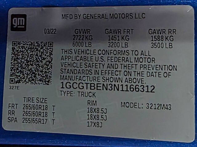 2022 Chevrolet Colorado