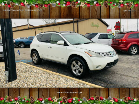 2005 Nissan Murano for sale at 6767 AUTOSALES LTD / 6767 W WASHINGTON ST in Indianapolis IN