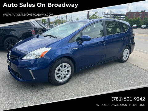 2012 Toyota Prius v for sale at Auto Sales on Broadway in Norwood MA