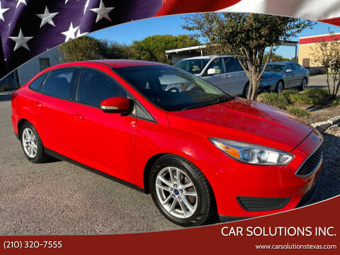 2015 Ford Focus for sale at Car Solutions Inc. in San Antonio TX