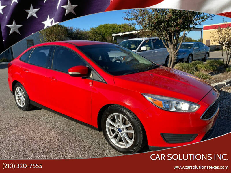 2015 Ford Focus for sale at Car Solutions Inc. in San Antonio TX