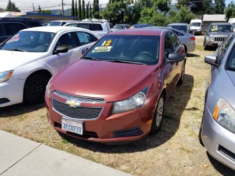 2012 Chevrolet Cruze for sale at SAVALAN AUTO SALES in Gilroy CA