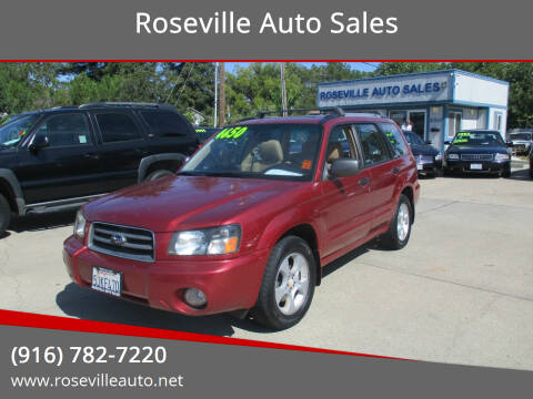 2004 Subaru Forester for sale at Roseville Auto Sales in Roseville CA
