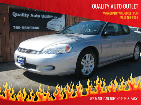 2007 Chevrolet Monte Carlo for sale at Quality Auto Outlet in Vista CA