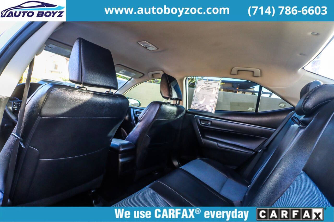 2015 Toyota Corolla for sale at Auto Boyz in Garden Grove, CA