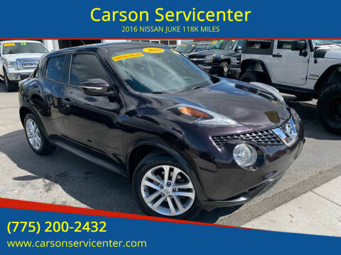 2016 Nissan JUKE for sale at Carson Servicenter in Carson City NV