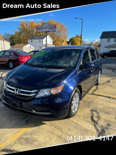 2016 Honda Odyssey for sale at Dream Auto Sales in South Milwaukee WI