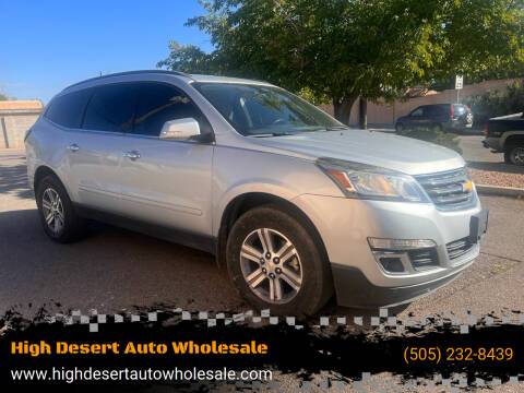 2016 Chevrolet Traverse for sale at High Desert Auto Wholesale in Albuquerque NM
