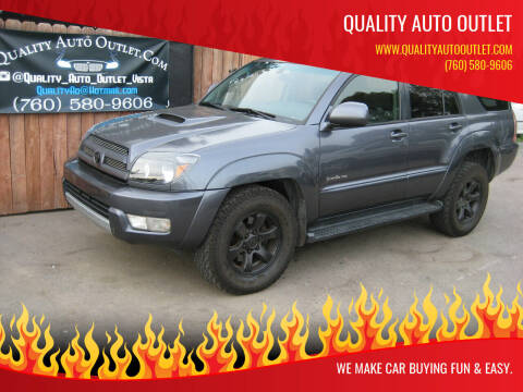 2005 Toyota 4Runner for sale at Quality Auto Outlet in Vista CA
