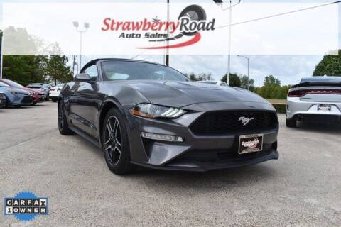 2020 Ford Mustang for sale at Strawberry Road Auto Sales in Pasadena TX
