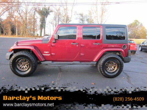 2012 Jeep Wrangler Unlimited for sale at Barclay's Motors in Conover NC