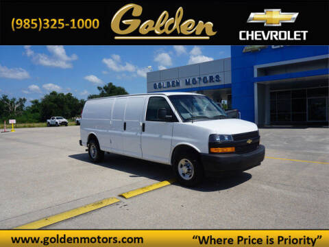 2021 Chevrolet Express for sale at GOLDEN MOTORS in Cut Off LA