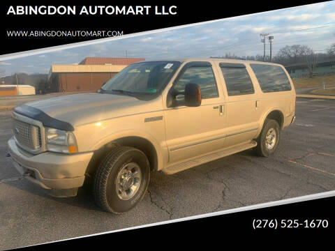 2004 Ford Excursion for sale at ABINGDON AUTOMART LLC in Abingdon VA