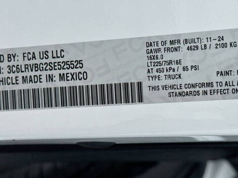 2025 RAM ProMaster