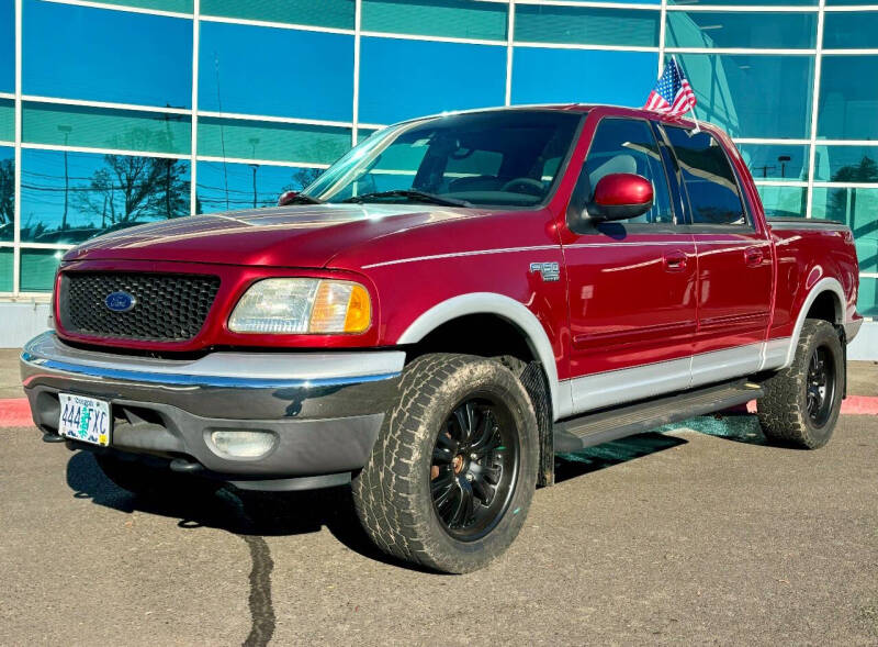 Used 2002 Ford F-150 Lariat with VIN 1FTRW08L02KC24235 for sale in Salem, OR