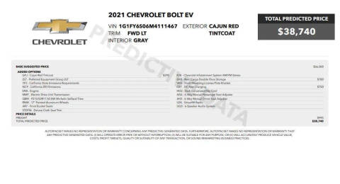 2021 Chevrolet Bolt EV LT
