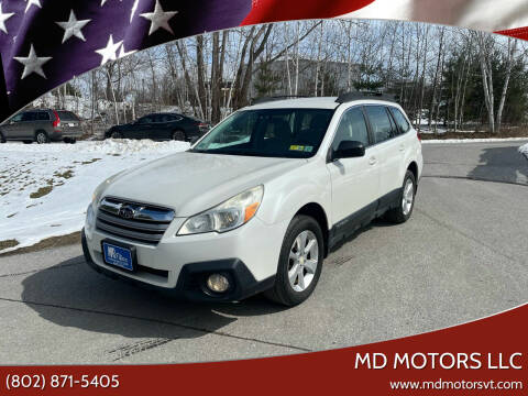 2014 Subaru Outback for sale at MD Motors LLC in Williston VT